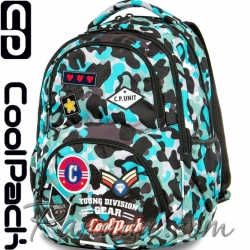 Cool Pack Dart Ученическа раница Camo Blue Badges A29113